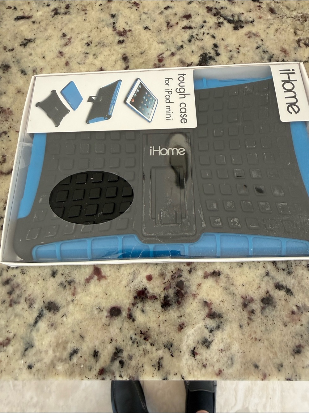 iHome Blue and Black Tough Case for iPad Mini